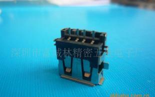 供應(yīng)長(zhǎng)期0優(yōu)質(zhì)USB母座沉板刺破式不卷邊連接器，穩(wěn)固連接解決方案